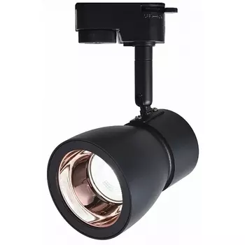 Трековый светильник однофазный 220V 20035TRA/01 BK/RGD Escada