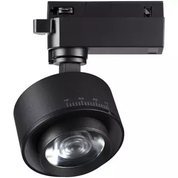 Cветильник светодиодный трековый однофазный трехжильный IP20 4000К 15W 220V NT22 082 черный Novotech Eddy 358942