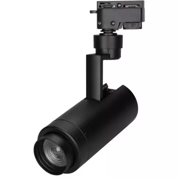 Трековый светильник однофазный 220V LGD-ZEUS-2TR-R67-10W White6000 (BK, 20-60 deg) (IP20 Металл) 025939 (Arlight)