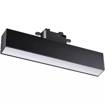 Cветильник светодиодный трековый однофазный трехжильный IP20 4000K 18W 220V NT22 черный Novotech Iter 358849