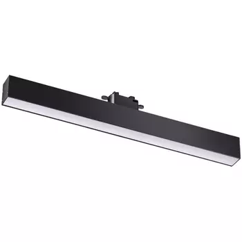 Cветильник светодиодный трековый однофазный трехжильный IP20 4000K 30W 220V NT22 черный Novotech Iter 358851