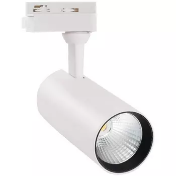 Трековый светильник однофазный 220V светодиодный ULB-Q276 15W/4000К Volpe WHITE