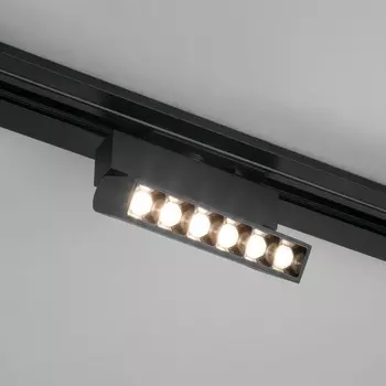Трековый светильник светодиодный однофазный 220V черный 10W 4200K Elektrostandard Garda 85017/01