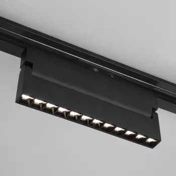 Трековый светильник светодиодный однофазный 220V черный 20W 4200K Elektrostandard Garda 85018/01