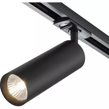 Трековый светильник однофазный 220V Escada 20001 20001TRA/02 SBK 1x50Вт GU10, металл, черный матовый