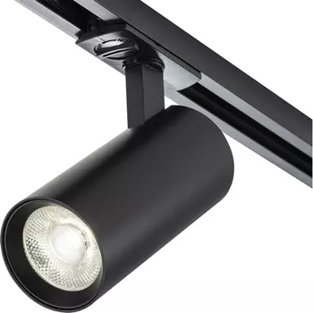 Трековый светильник однофазный 220V Escada 20002 20002TRA/03LED SBK 20Вт, металл, черный матовый
