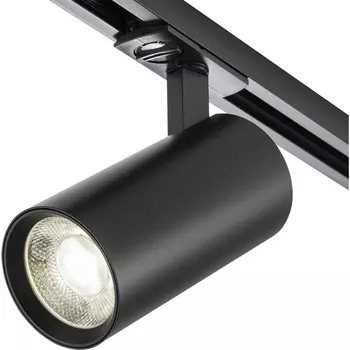 Трековый светильник однофазный 220V Escada 20002 20002TRA/01LED SBK 10Вт, металл, черный матовый