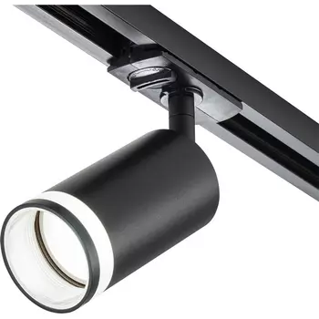 Трековый светильник однофазный 220V Escada 20016 20016TRA/01 SBK 1x50 GU10, металл, черный матовый