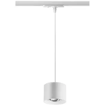 Cветильник светодиодный трековый однофазный трехжильный, провод 1.2м IP20 4000К 12W 220V PATERA NT21 090 белый Novotech PORT 358659