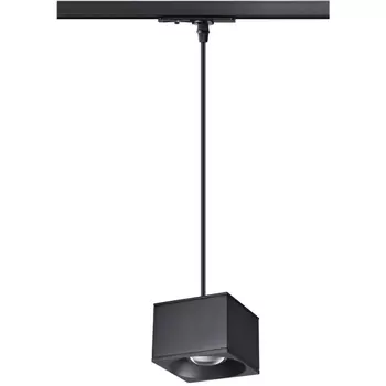 Светильник трековый однофазный трехжильный, провод 1.2м IP20 4000К 12W 220V PATERA NT21 091 черный Novotech PORT 358662