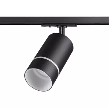 Светильник трековый однофазный трехжильный 220V IP20 9W 235V NT21 086 черный Novotech Elina 370777