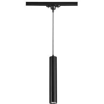 Светильник трековый однофазный трехжильный IP20 50W 220V NT18 черный Novotech Pipe 370401