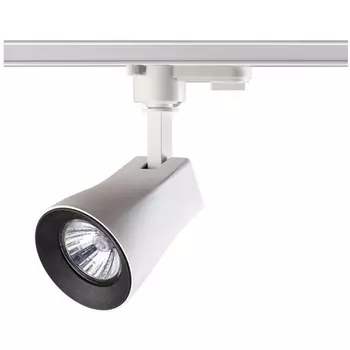 Светильник трековый однофазный трехжильный IP33 50W 110-265V NT18 белый/черный Novotech Pipe 370404