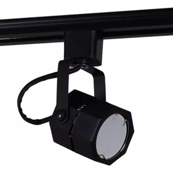Трековый однофазный светильник 220V Reluce 16021-9.3-001CT MR16 BK