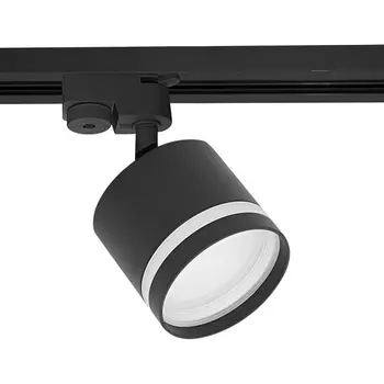 Трековый однофазный светильник 220V Reluce 53001-9.3-001LD GX53 BK