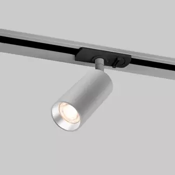 Трековый светильник серебряный 15W 4200K однофазный Elektrostandard Diffe 85166/01