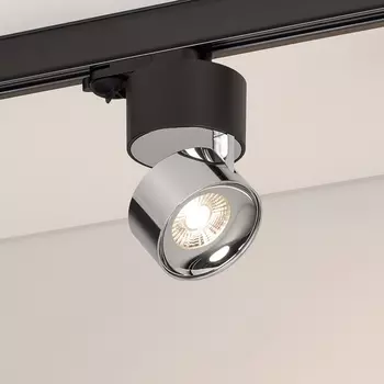 Трековый светильник трехфазный LED SP-PLURIO-TRACK-4TR-R77-9W Day4000 (BK-CHR, 36 deg, 230V) (Arlight, IP20 Металл) 038111