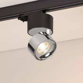 Трековый светильник трехфазный LED SP-PLURIO-TRACK-4TR-R77-9W Warm3000 (BK-CHR, 36 deg, 230V) (Arlight, IP20 Металл) 038125