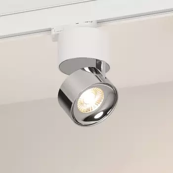 Трековый светильник трехфазный LED SP-PLURIO-TRACK-4TR-R77-9W Day4000 (WH-CHR, 36 deg, 230V) (Arlight, IP20 Металл) 038104