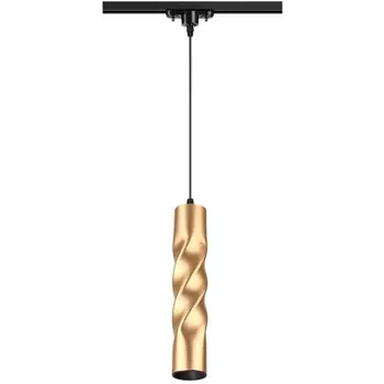 Cветильник светодиодный трековый однофазный трехжильный IP20 3000K 12W 160-265V NT19 золото Novotech Arte 357901