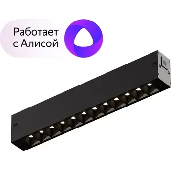 Трековый светильник с пультом однофазный 220V светодиодный Denkirs Smart DK8001-BK