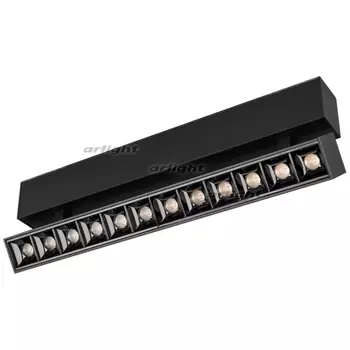 Трековый светильник магнитный светодиодный MAG-LASER-FOLD-45-S320-12W Warm3000 (BK, 15 deg, 24V) (Arlight, IP20 Металл) 026974