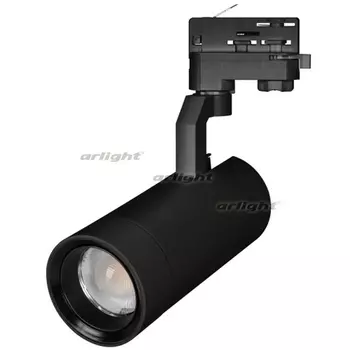 Трековый светильник трехфазный светодиодный LGD-GELIOS-4TR-R80-30W Warm3000 (BK, 20-60 deg, 230V) (Arlight, IP20 Металл) 031225