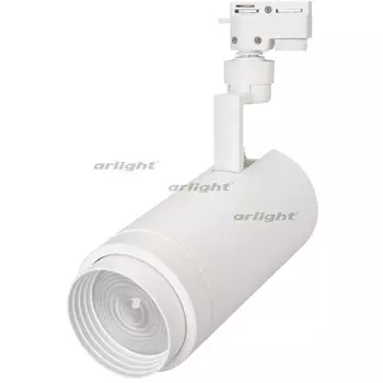 Трековый светильник однофазный 220V LGD-ZEUS-2TR-R100-30W Day5000 (WH, 20-60 deg) (IP20 Металл) 026613 (Arlight)