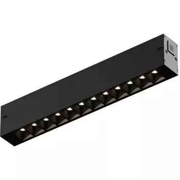 Трековый светильник светодиодный однофазный 220V 9W Denkirs Simple Grill DK8201-BK