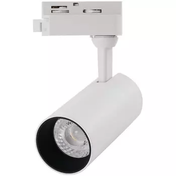 Трековый светильник однофазный 220V светодиодный Arte Lamp Regulus A4568PL-1WH
