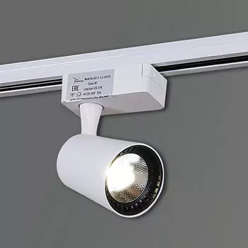 Трековый однофазный светильник светодиодный 220V Reluce 06115-9.3-001QY LED15W WT
