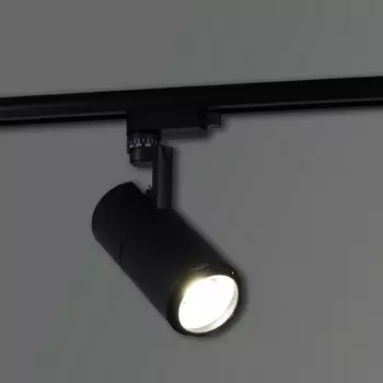 Трековый однофазный светильник светодиодный 220V Reluce 06720-9.3-001QY LED20W BK
