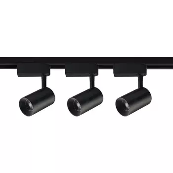 Трековый светильник однофазный 220V светодиодный ULB-Q291 8W/4200К/K SET31 Volpe BLACK