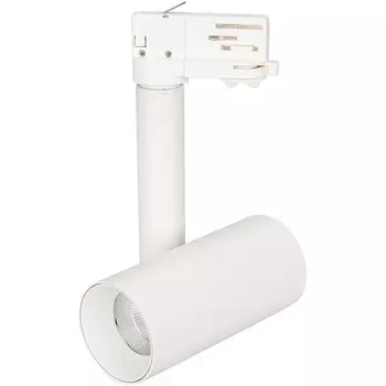 Трековый светильник LED трехфазный 220V SP-POLO-TRACK-PIPE-R65-8W Day4000 (WH-WH, 40 deg) (IP20 Металл) Arlight 027486