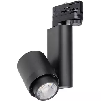 Трековый светильник трехфазный 220V светодиодный ULB-M09H-50W/4000К Uniel BLACK
