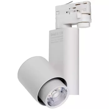 Трековый светильник трехфазный 220V светодиодный ULB-M09H-36W/4000К WHITE (Uniel)