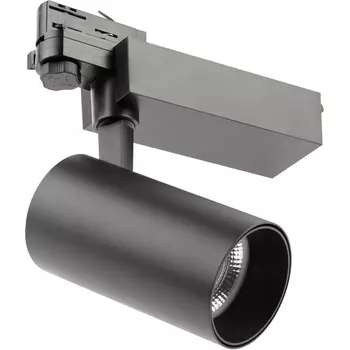 Трековый светильник LED трехфазный 220V узкий 3000K черный Б0049779 ЭРА SТR-30-36-30K-B30