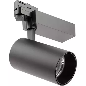 Трековый светильник LED трехфазный 220V узкий 3000K черный Б0049780 ЭРА SТR-30-36-30K-B40