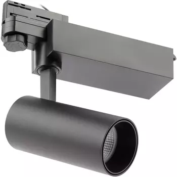 Трековый светильник LED трехфазный 220V узкий 4000K черный Б0049763 ЭРА SТR-30-36-40K-B20