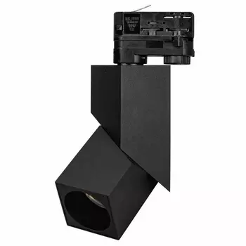 Трековый светильник трехфазный светодиодный 220V LGD-TWIST-TRACK-4TR-S60x60-12W Warm3000 (BK, 30 deg) (Arlight, IP40 Металл) 026468(1)