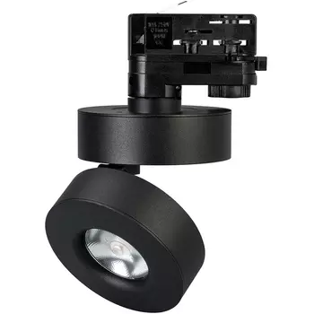 Трековый светильник трехфазный светодиодный 220V LGD-MONA-TRACK-4TR-R100-12W Warm3000 (BK, 24 deg) (Arlight, IP40 Металл) 024996(2)