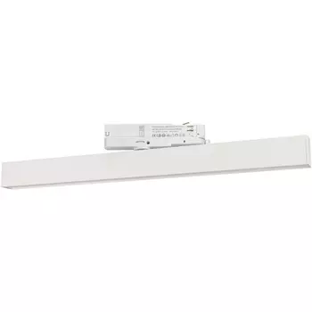 Трековый светильник трехфазный светодиодный LGD-FLAT-4TR-S605-25W Warm3000 (WH, 100 deg, 230V) (Arlight, IP20 Металл) 033699(1)