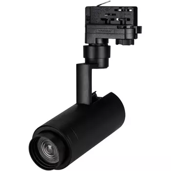 Трековый светильник трехфазный светодиодный LGD-ZEUS-4TR-R67-10W Warm3000 (BK, 20-60 deg, 230V) (Arlight, IP20 Металл) 024621(1)