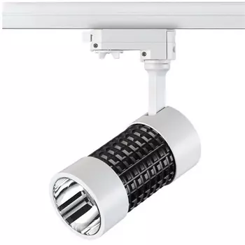 Светильник трековый однофазный трехжильный IP20 3000K 15W 220-240V NT18 белый/черный Novotech Pine 357566