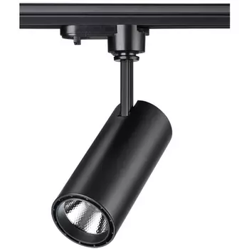 Cветильник светодиодный трековый однофазный трехжильный IP20 4000K 15W 160-265V NT18 098 черный Novotech Selene 357550