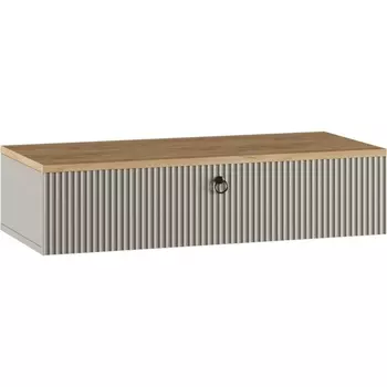 Туалетный столик Woodville Ника ПВШ бежевый мат-05 / кашемир / дуб делано подвесной арт.593609