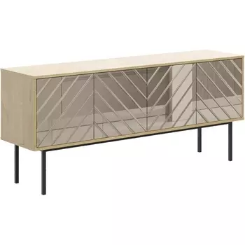 Тумба Boho большая ОГОГО (арт.571772), (ЛДСП/Дуб Корбридж,Бронзовый) ОГОГО Обстановочка!