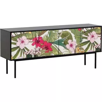 Тумба Boho Color большая ОГОГО (арт.599503), (ЛДСП/Черный) ОГОГО Обстановочка!