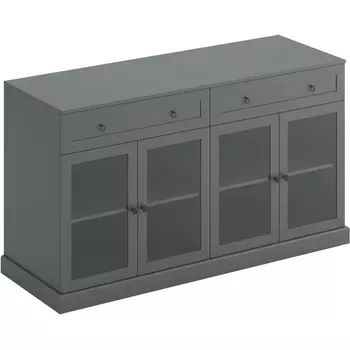 Тумба Caprio с ящиками и дверями ОГОГО (арт.463444), (ЛДСП/Серый) ОГОГО Обстановочка!