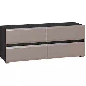 Тумба под телевизор Mobi Сейдиль антрацит / антрацит / веллюто капучино арт.594959